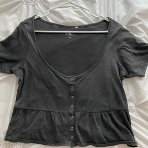 Worn once PacSun scoop cropped tee size medium